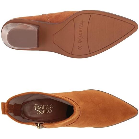 Franco Sarto Women’s Sammi Ankle Bootie – Whiskey Tan | Size 7 - Picture 15 of 15